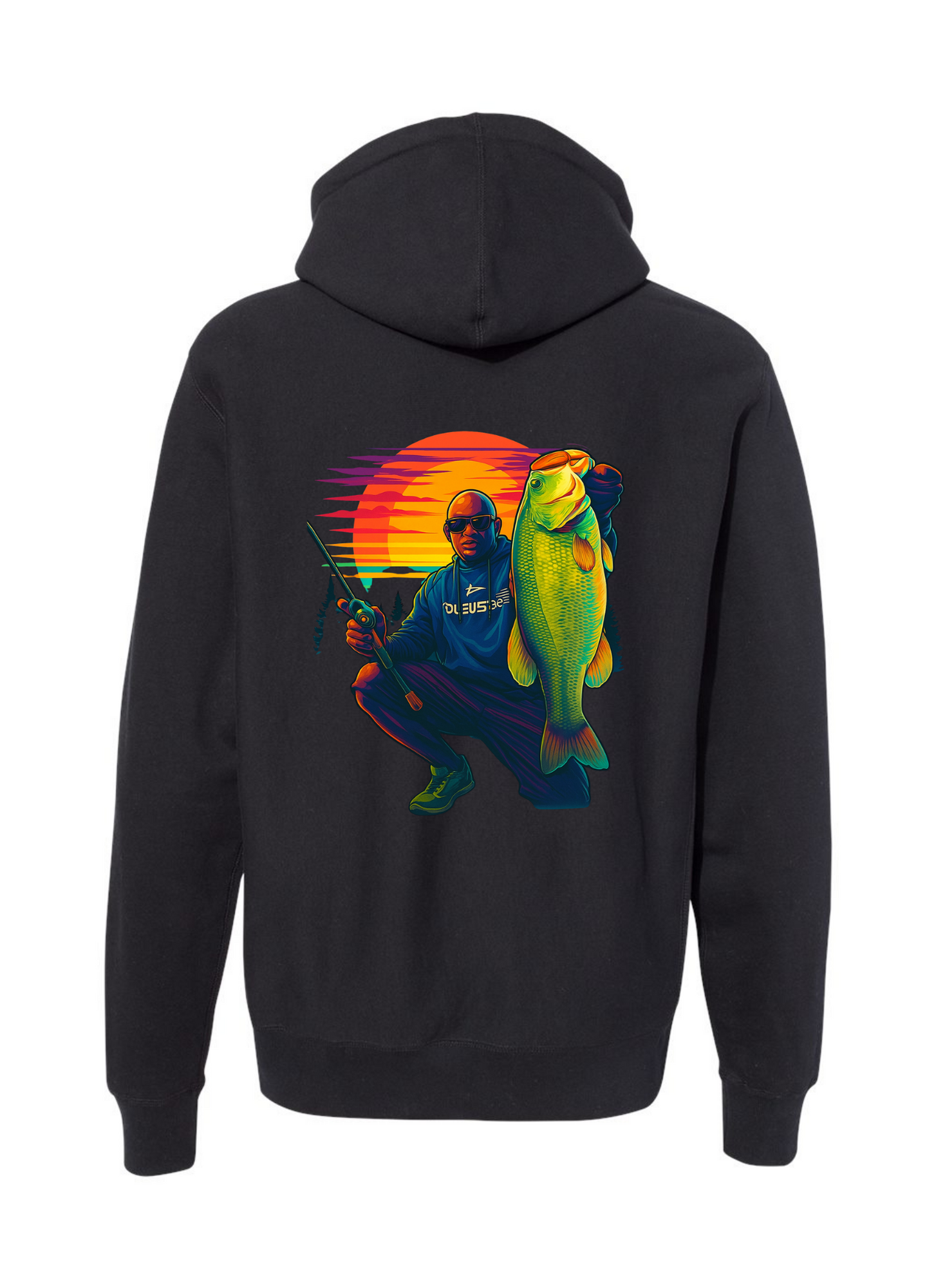 Hamptons Bass Hoodie Mandel Back
