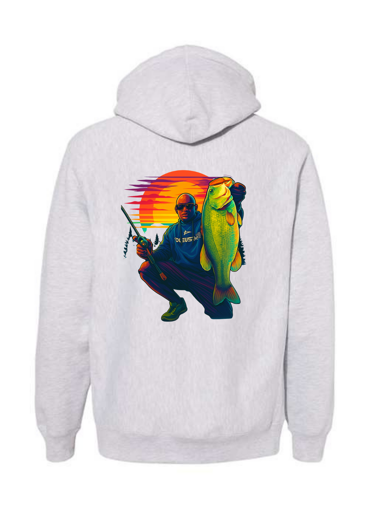 Hamptons Bass Hoodie Mandel Back